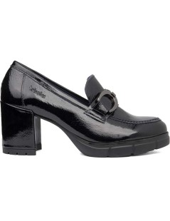 Callaghan PANDORA Mocassino Tacco Medio Vaschetta con Catena Nero