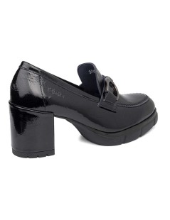 Callaghan PANDORA Mocassino Tacco Medio Vaschetta con Catena Nero