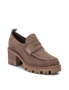 Carmela Mocassino Tacco Medio Fondo Carro Taupe