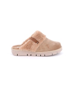 Grunland Ciabatta Zeppa Media fascia Eco Peluche Beige