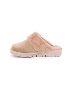 Grunland Ciabatta Zeppa Media fascia Eco Peluche Beige