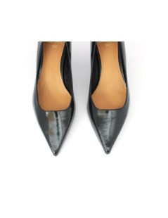 Chantal Decollette Tacco Medio Vernice Lux Nero