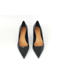 Chantal Decollette Tacco Medio Vernice Lux Nero