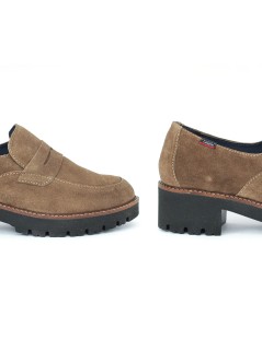 Callaghan Mocassino Freestyle Tacco Guardolo Camoscio Tartufo