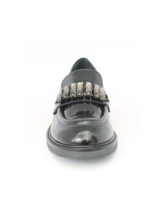 Lorenzo Mari  Mocassino Claudia Accessorio Crystal Nero