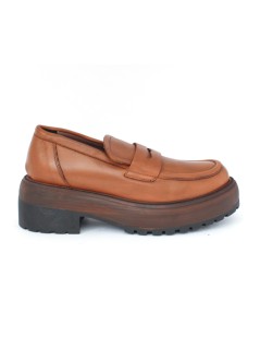 Studio Firenze Mocassino Doppio Volume Nappa Cuoio