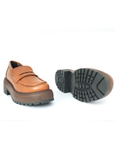 Studio Firenze Mocassino Doppio Volume Nappa Cuoio