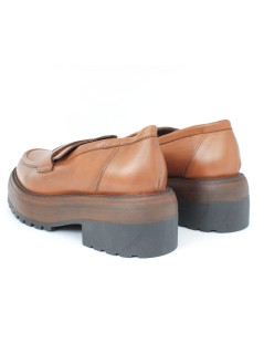 Studio Firenze Mocassino Doppio Volume Nappa Cuoio