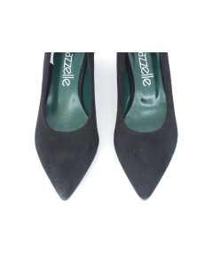 Le Gazzelle Decollette Punta Tacco Largo Medio Nero