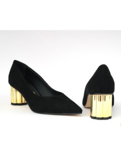 Andrea Pinto Decollette Punta Tacco Oro Nero