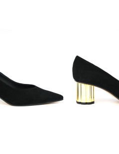 Andrea Pinto Decollette Punta Tacco Oro Nero
