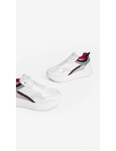 NEROGIARDINI Sneakers Platform Tessuto Pelle Multi Bianco