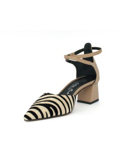 Andrea Pinto Decollette Braccialetto Zebra Tortora