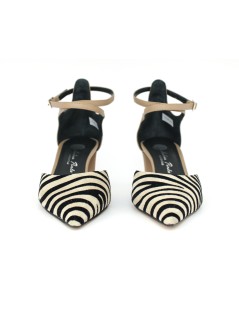 Andrea Pinto Decollette Braccialetto Zebra Tortora