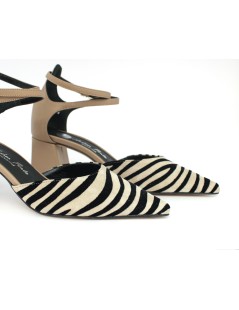 Andrea Pinto Decollette Braccialetto Zebra Tortora