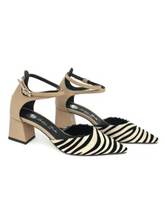 Andrea Pinto Decollette Braccialetto Zebra Tortora