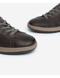 Nero Giardini Sneakers Alta Lacci e Zip Laterale Testa di Moro