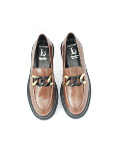 Luca Grossi Mocassino Fondo Carro Light Caten Marrone