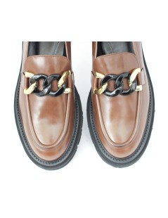 Luca Grossi Mocassino Fondo Carro Light Caten Marrone