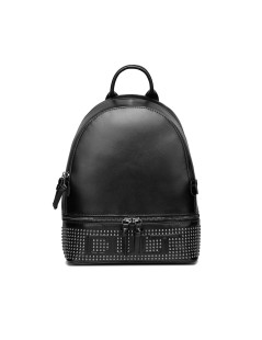 Cult Zaino Medio Doppia Zip Tasca Fondo con Borchie Nero