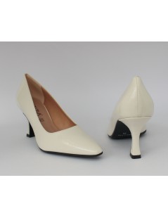 Cinzia Soft Decollette Tacco Medio Naplak Liscio Burro