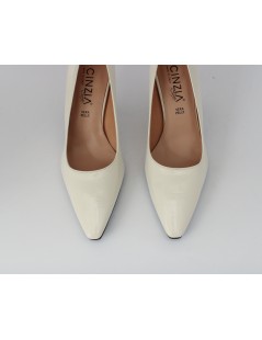 Cinzia Soft Decollette Tacco Medio Naplak Liscio Burro