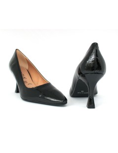 Cinzia Soft Decollette Tacco Medio Naplak Liscio Nero