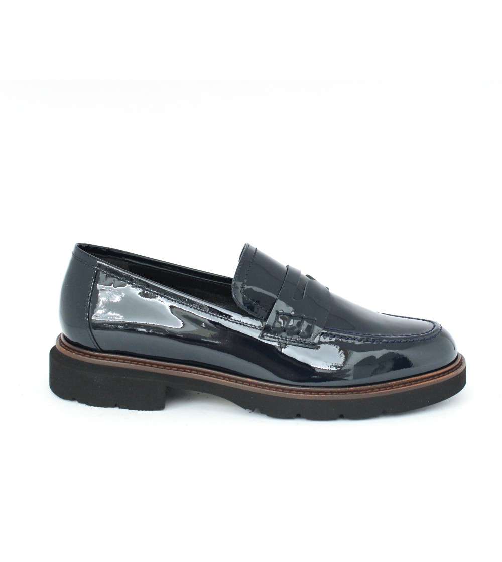 Luca Grossi Mocassino Donna College Medio Guardiolo Vernice Blu