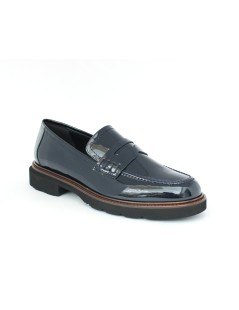Luca Grossi Mocassino Donna College Medio Guardiolo Vernice Blu