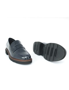 Luca Grossi Mocassino Donna College Medio Guardiolo Vernice Blu