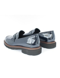 Luca Grossi Mocassino Donna College Medio Guardiolo Vernice Blu