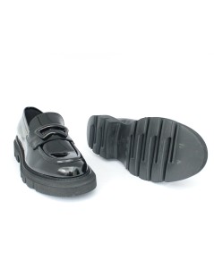 Luca Grossi Mocassino Fondo Carro Light Scudo Vernice Nero