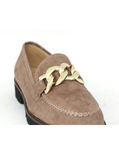 Luca Grossi Mocassino Donna Vaschetta Slim Caten Acero