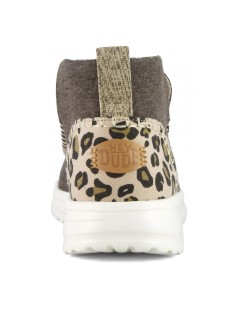 Hey Dude Stivaletto Vaschetta Cuciture Retro Leopardo