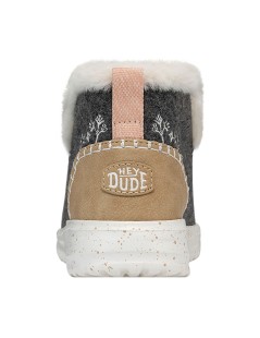 Hey Dude Stivaletto Vaschetta Cuciture Dettagli Ricami Grigio