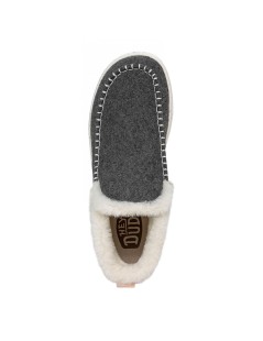 Hey Dude Stivaletto Vaschetta Cuciture Dettagli Ricami Grigio