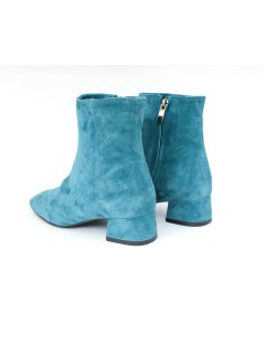 Cristian Daniel Tronchetto Tacco Medio Camoscio Turchese