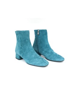 Cristian Daniel Tronchetto Tacco Medio Camoscio Turchese