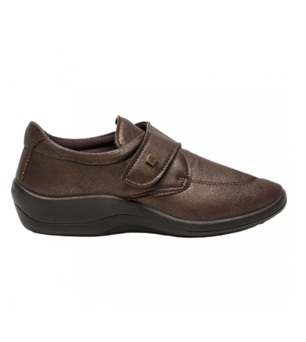 Arcopedico Mocassino Donna Comfort Velcro Bronzo