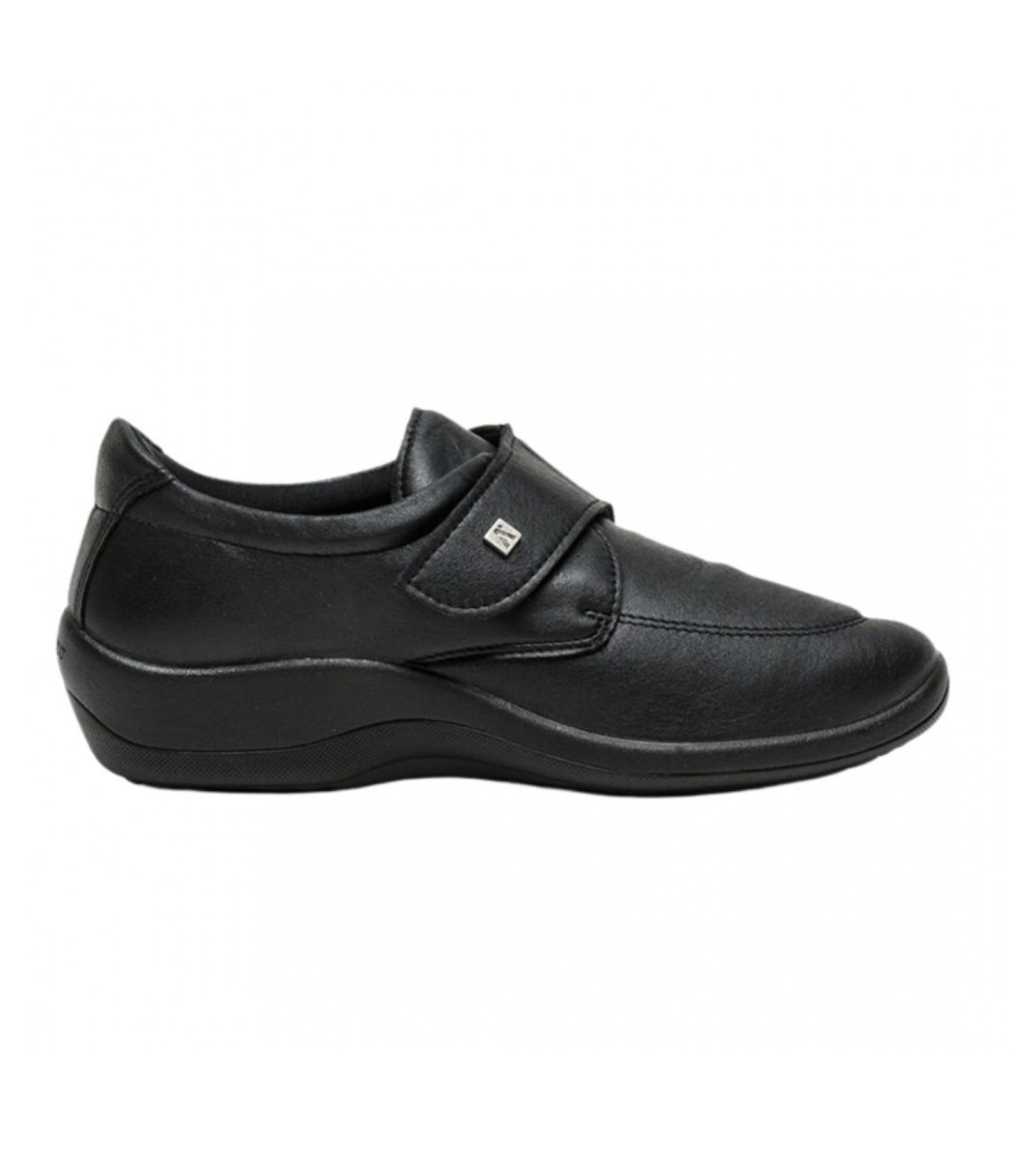 Arcopedico Mocassino Donna Comfort Velcro Nero