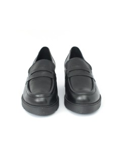 Cinzia Soft Mocassino College Tacco Medio Nappa Nero