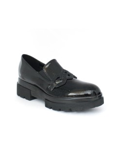 Cinzia Soft Mocassino SlipOn Strass Naplak Nero