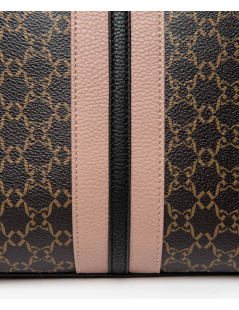 Nero Giardini Borsa a Spalla Doppia Zip Frontale Chiusura Zip Superiore Logo Testa di Moro
