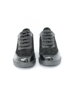 Cinzia Soft Sneakers Comfort Agile Camoscio Nero