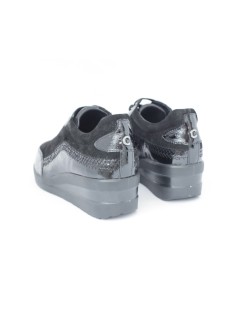Cinzia Soft Sneakers Comfort Agile Camoscio Nero