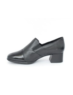 Cinzia Soft Mocassino Classic Tacco Medio Puntale Vernice Nero