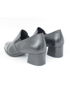 Cinzia Soft Mocassino Classic Tacco Medio Puntale Vernice Nero