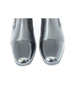 Cinzia Soft Mocassino Classic Tacco Medio Puntale Vernice Nero