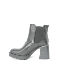 Carla De' Medici Tronchetto Tacco Alto Carro Elastici Laterali Nero