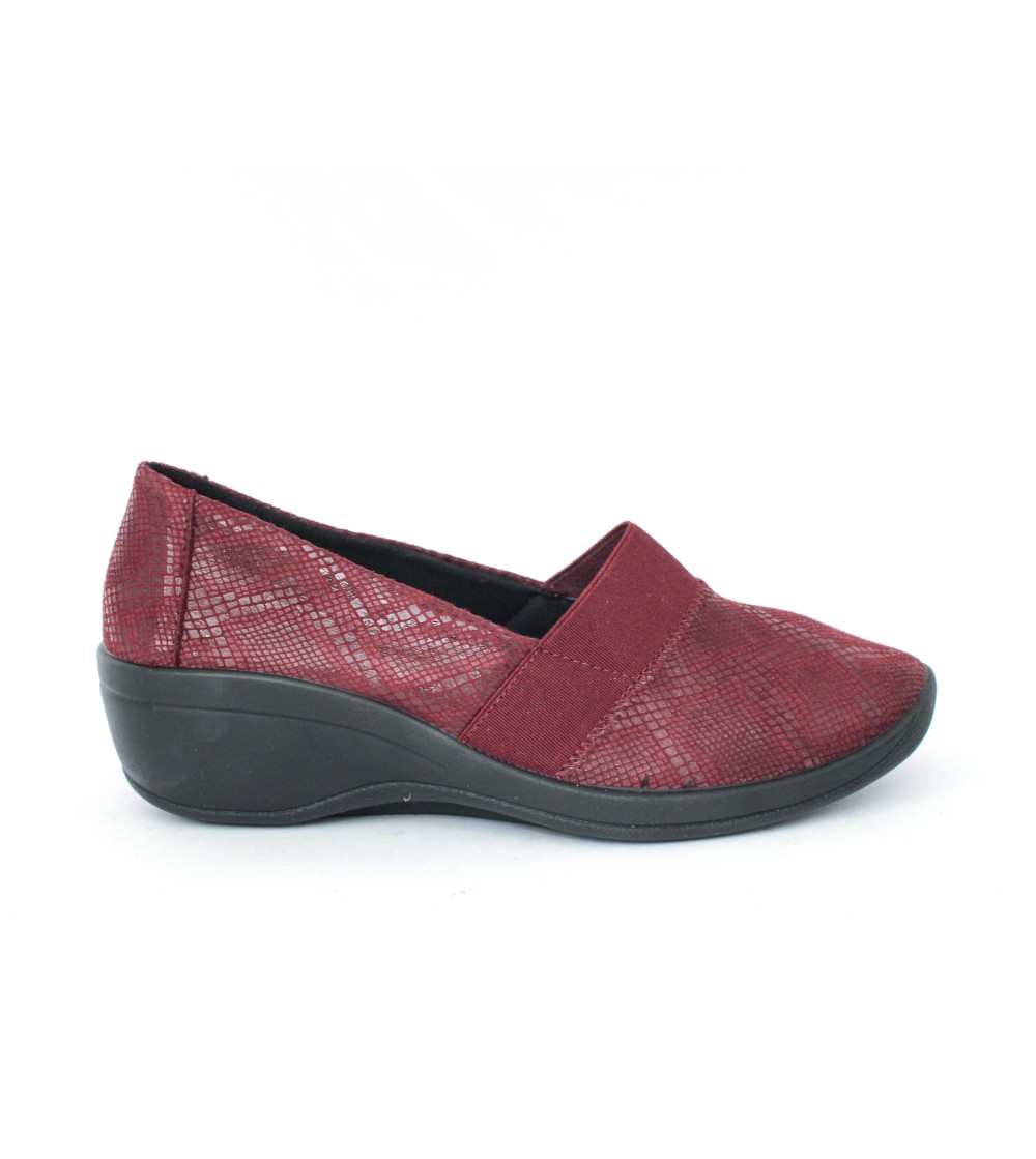Arcopedico Mocassino Slipon Elastico Lytec Bordeaux